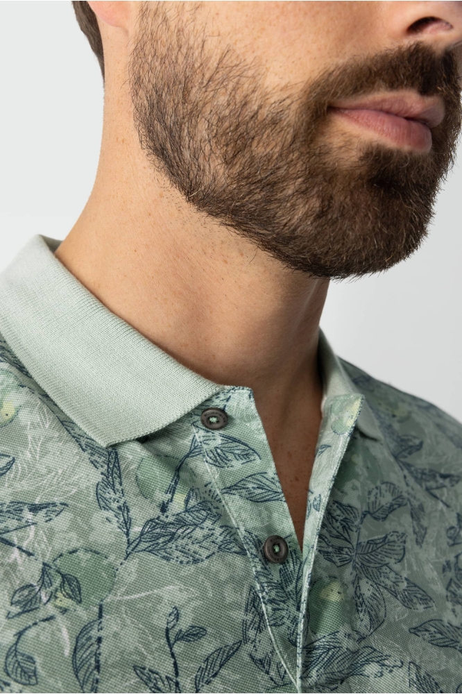 PIQUE POLO MET BOTANISCHE PRINT 46435010 5256